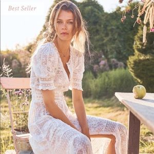 beautiful loveshackfancy dress has only been worn to try on brand new with tags.